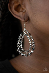 Paparazzi Accessories-Glacial Glaze - Silver Earrings