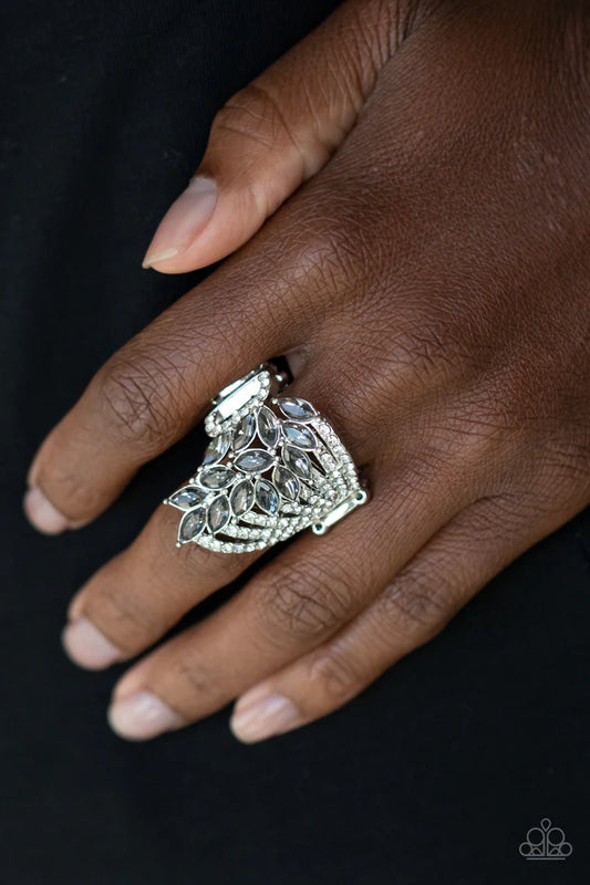 Clear-Cut Cascade Silver Ring - Jewelry by Bretta