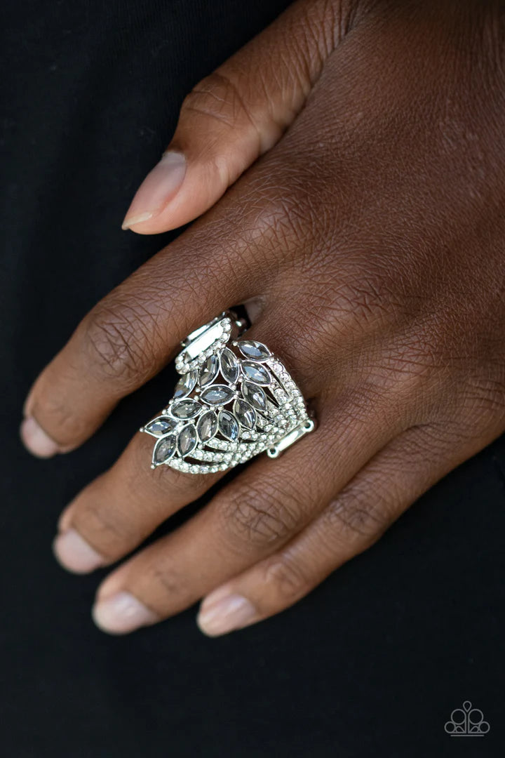 Clear-Cut Cascade Silver Ring - Jewelry by Bretta