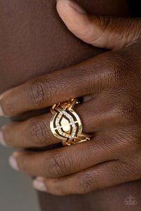 Divinely Deco Gold Ring - Jewelry by Bretta
