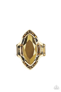 Paparazzi Accessories-Leading Luster - Brass Ring