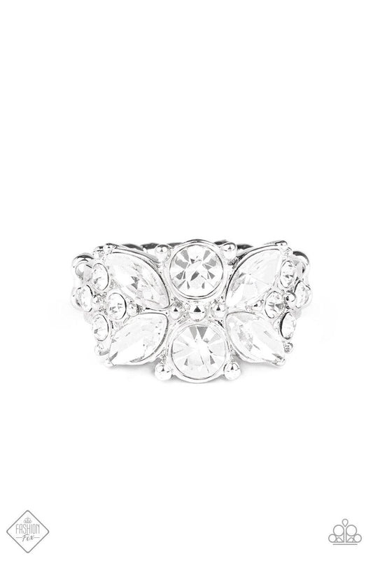 Paparazzi Accessories-Sparkly State of Mind - White Ring