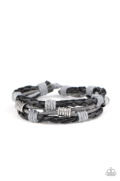 Paparazzi Accessories-Really Rugged - Black Urban Bracelet