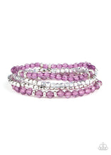 Paparazzi Accessories-Crystal Crush - Purple Bracelets