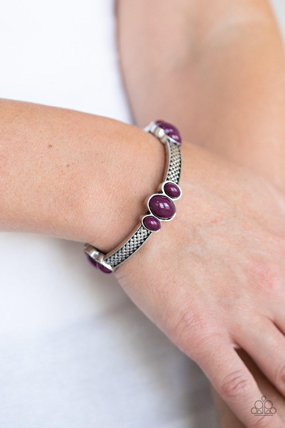Paparazzi Accessories-Instant Zen - Purple Bracelet
