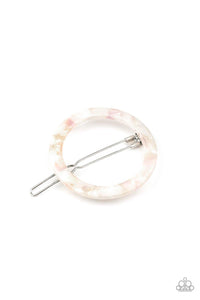 In The Round White Hair Clip - Jewelry by Bretta