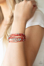 Star-Studded Affair - Red Bracelet - Jewelry By Bretta
