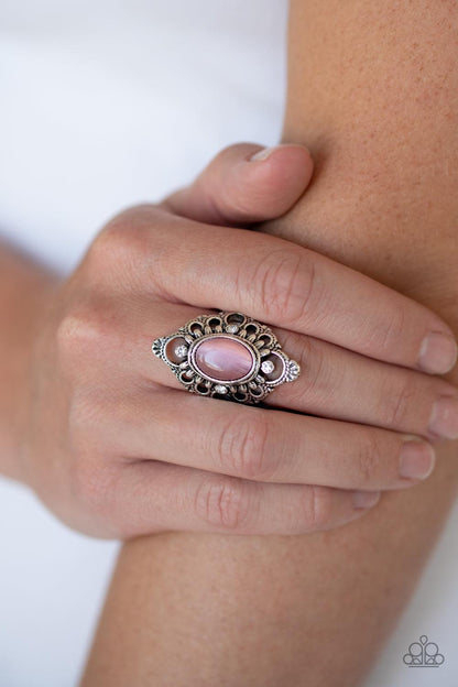 Paparazzi Accessories-Elegantly Enchanted - Pink Ring