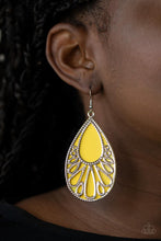 Paparazzi Accessories-Loud and Proud - Yellow Earrings