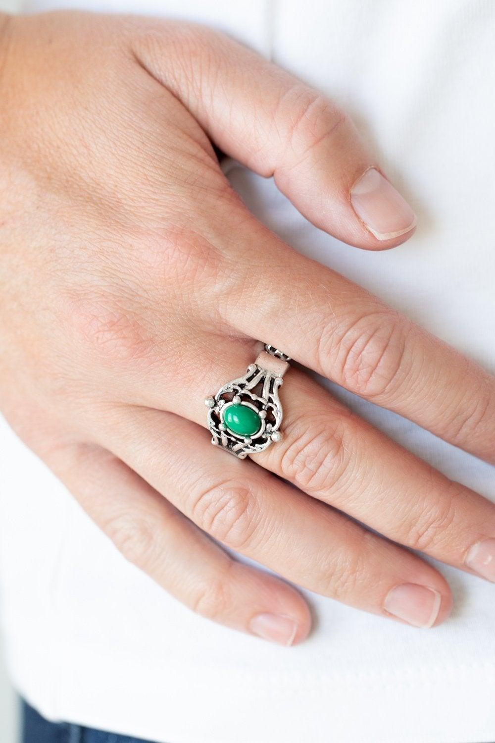 Paparazzi Accessories-Posh Pop - Green Ring