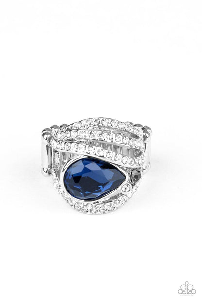 Paparazzi Accessories-Stepping Up The Glam - Blue Ring