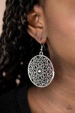 Paparazzi Accessories-Petal Prana - Silver Earrings