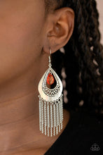 Paparazzi Accessories-Scattered Storms - Red Earrings