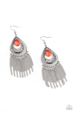 Paparazzi Accessories-Scattered Storms - Red Earrings