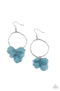 Petals On The Floor Blue Earrings - Jewelry by Bretta
