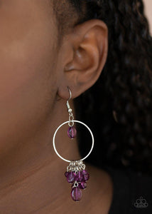 Paparazzi Accessories-Where The Sky Touches The Sea - Purple Earrings