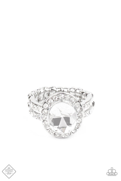 Paparazzi Accessories-Unstoppable Sparkle - White Ring