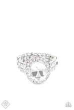 Paparazzi Accessories-Unstoppable Sparkle - White Ring