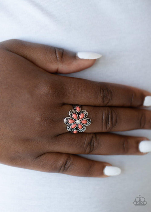 Fruity Florals Orange Ring - Jewelry by Bretta