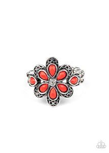 Paparazzi Accessories-Fruity Florals - Red Ring