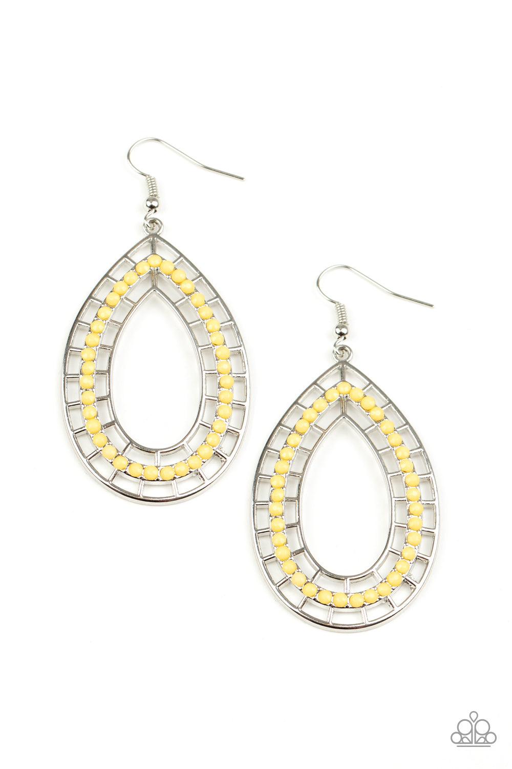  Fruity Fiesta Yellow Earrings - Jewelry by Bretta