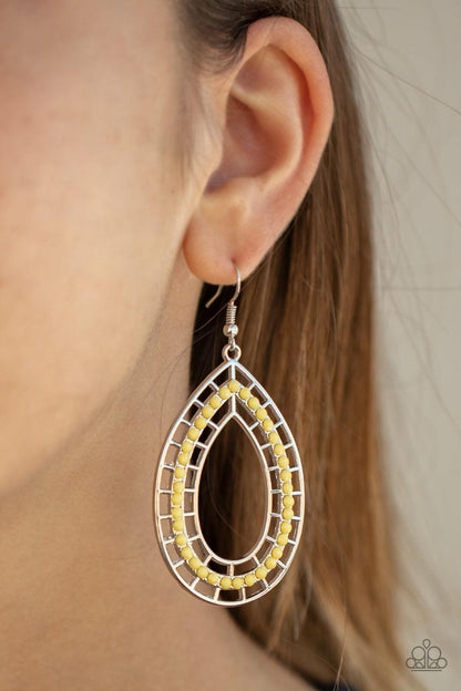  Fruity Fiesta Yellow Earrings - Jewelry by Bretta