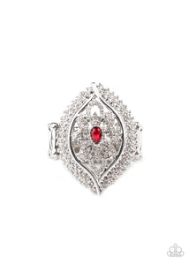 Glammed Up Gardens Red Ring - Jewelry by Bretta