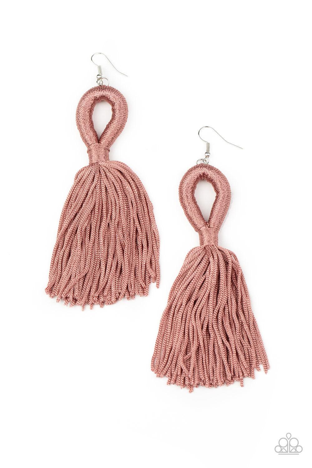 Tassels and Tiaras Pink Earrings - Jewelry by Bretta