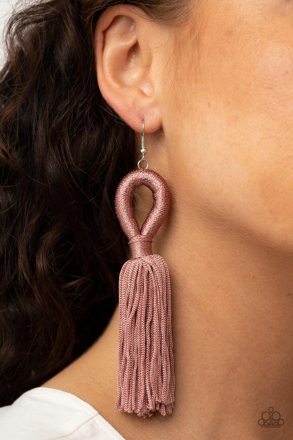 Tassels and Tiaras Pink Earrings - Jewelry by Bretta