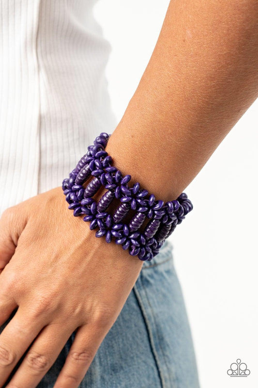 Paparazzi Accessories-Fiji Flavor - Purple Bracelet