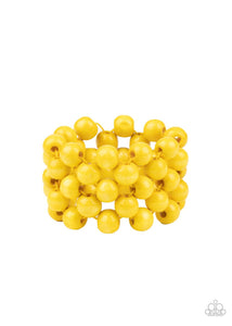 Tiki Tropicana - Yellow Bracelet - Jewelry by Bretta