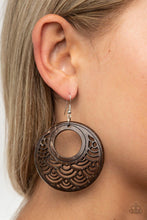 Paparazzi Accessories-Tropical Canopy - Brown Earrings