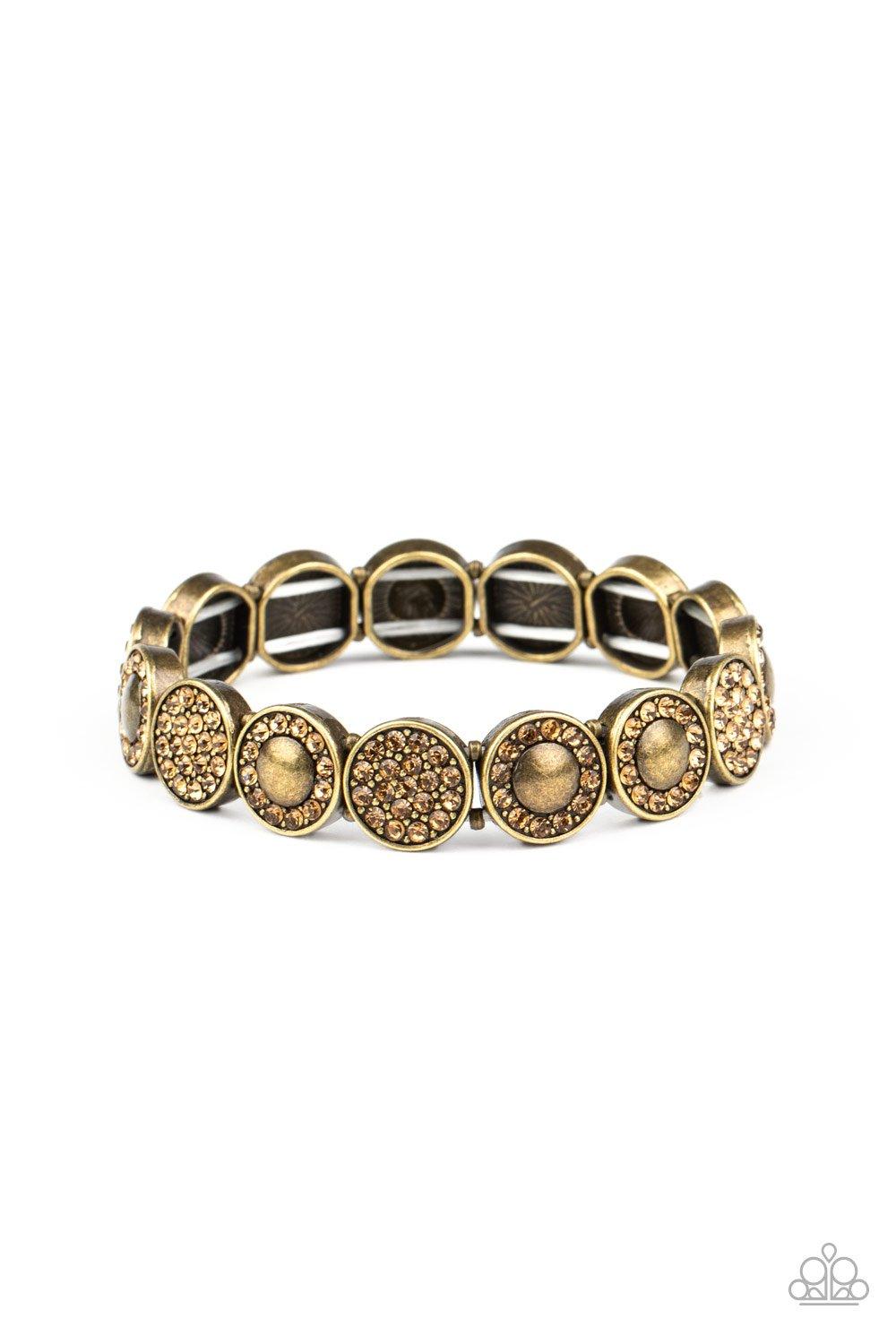 Paparazzi Accessories-Glamour Garden - Brass Bracelet