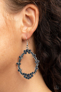 Sparkly Status Blue Earrings - Jewelry by Bretta