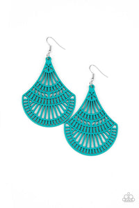 Paparazzi Accessories-Tropical Tempest - Blue Earrings
