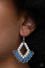 Paparazzi Accessories-Just BEAM Happy - Blue Earrings