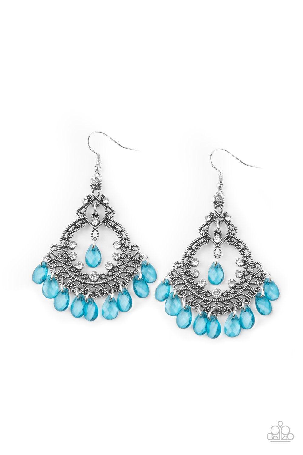 Paparazzi Accessories-Lyrical Luster - Blue Earrings