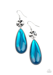 Jaw-Dropping Drama Blue Earrings - Jewelry by Bretta