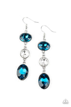 Paparazzi Accessories-The GLOW Must Go On! - Blue Earrings
