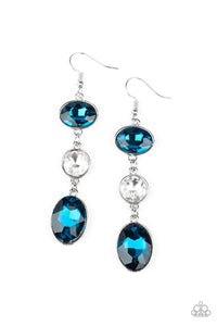 Paparazzi Accessories-The GLOW Must Go On! - Blue Earrings