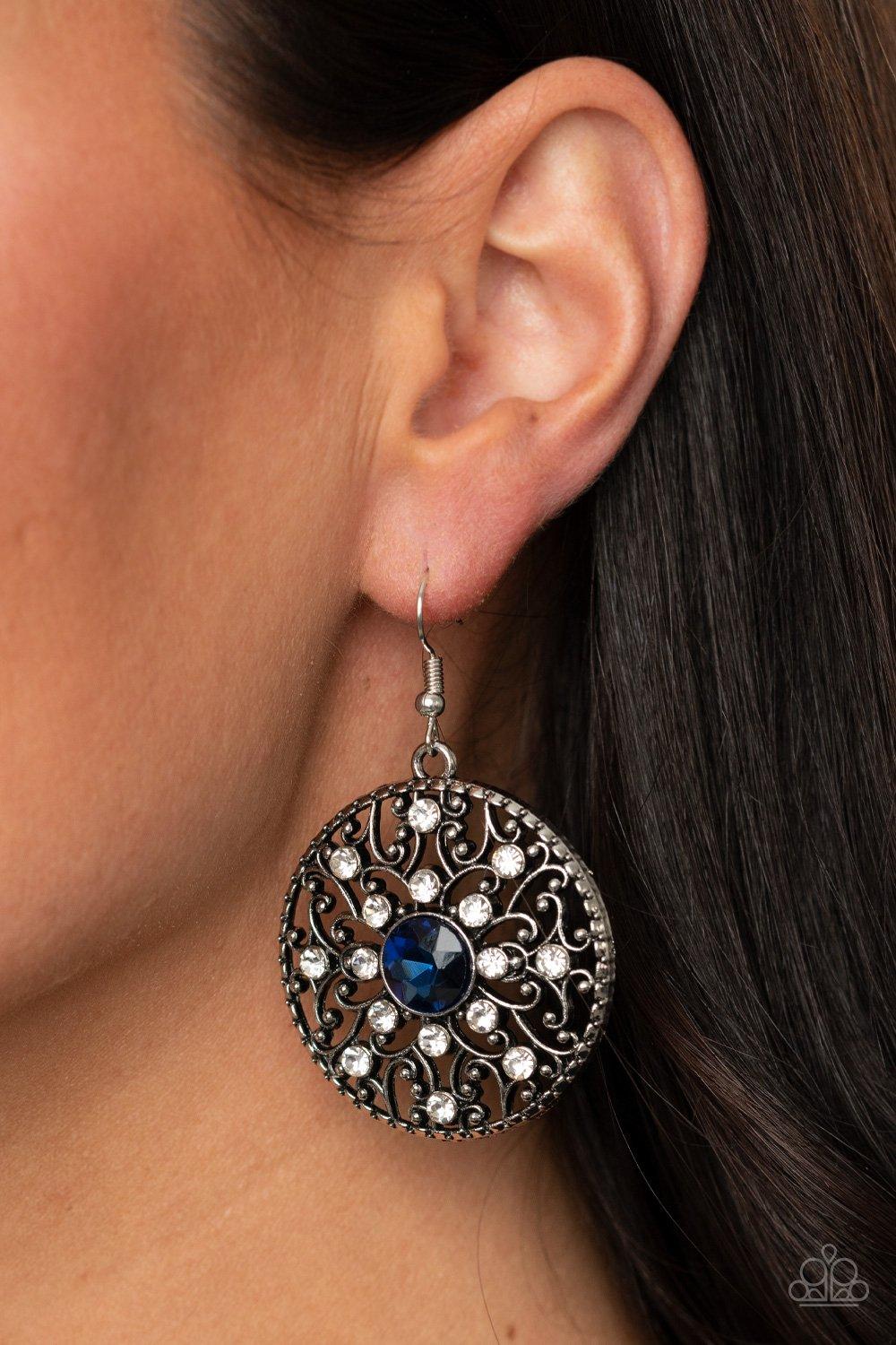 Paparazzi Accessories-GLOW Your True Colors - Blue Earrings