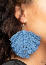 Macrame Mamba Blue Earrings - Jewelry by Bretta