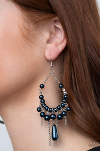 Paparazzi Accessories-Party Planner Posh - Blue Earrings