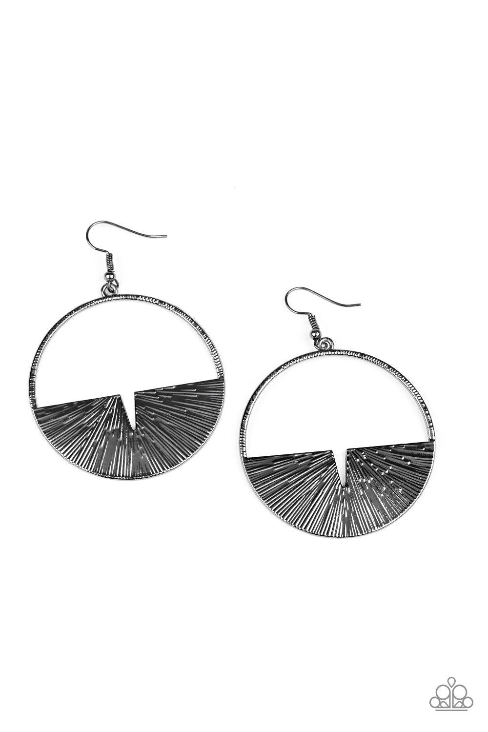Paparazzi Accessories-Reimagined Refinement - Black Earrings