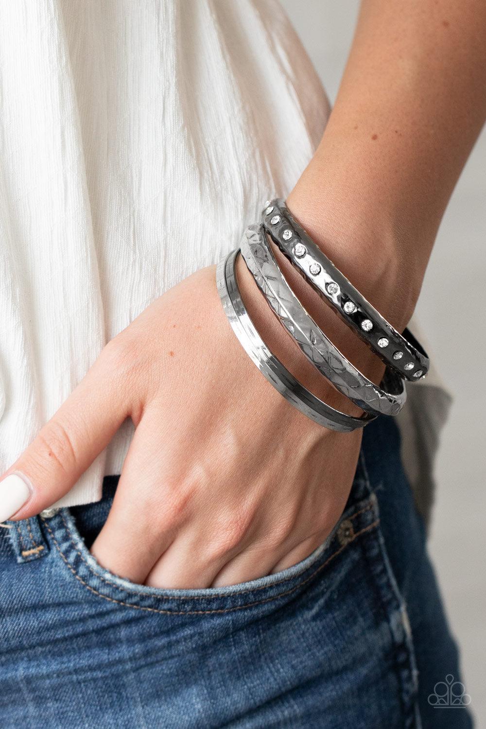 Paparazzi Accessories-Revved Up Rhinestones - Multi Bracelets