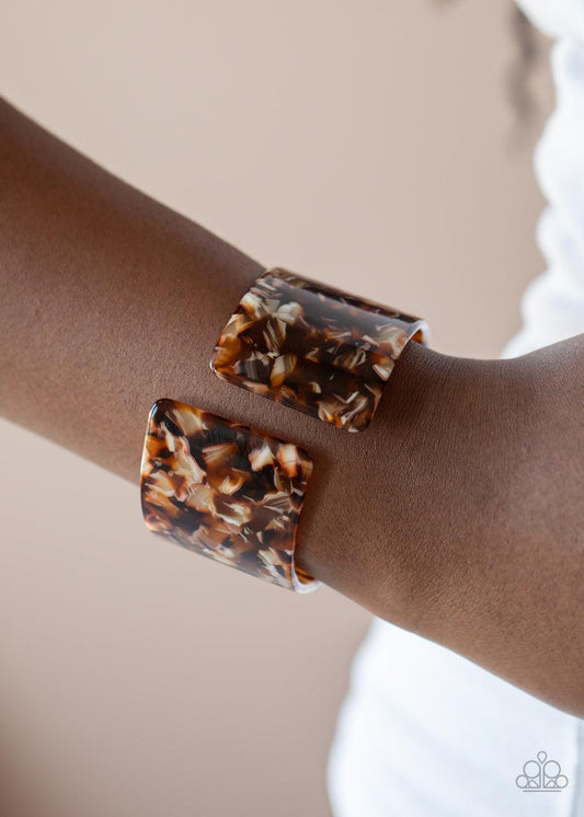 Paparazzi Accessories-Haute Hustle - Brown Bracelet
