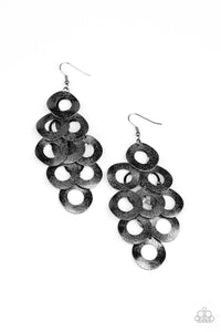 Scattered Shimmer Black Earrings - Jewelry by Bretta