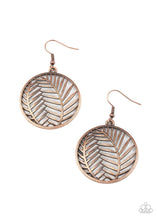 Paparazzi Accessories-Palm Perfection - Copper Earrings