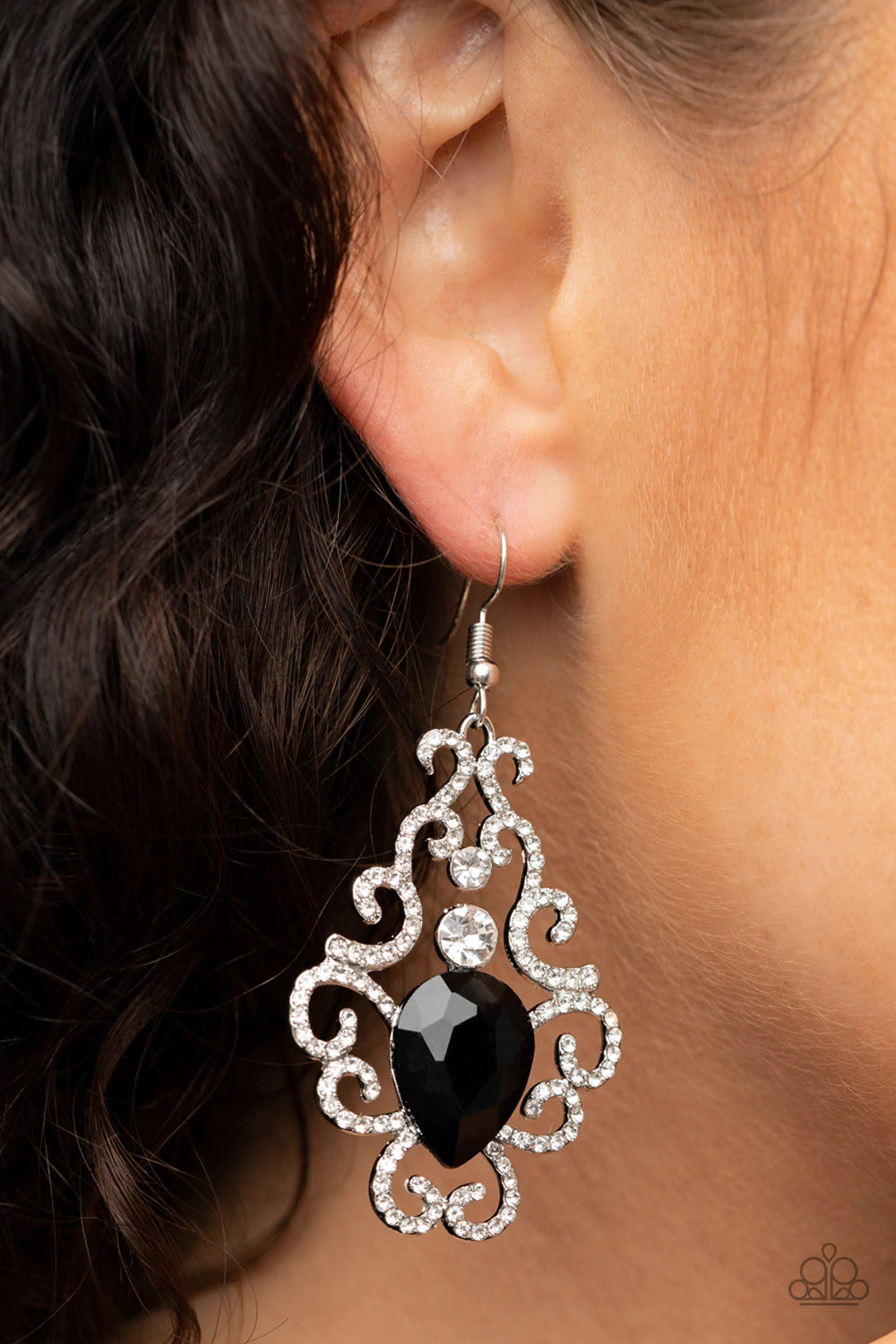 Happily Ever AFTERGLOW Black Earrings - Jewelry by Bretta