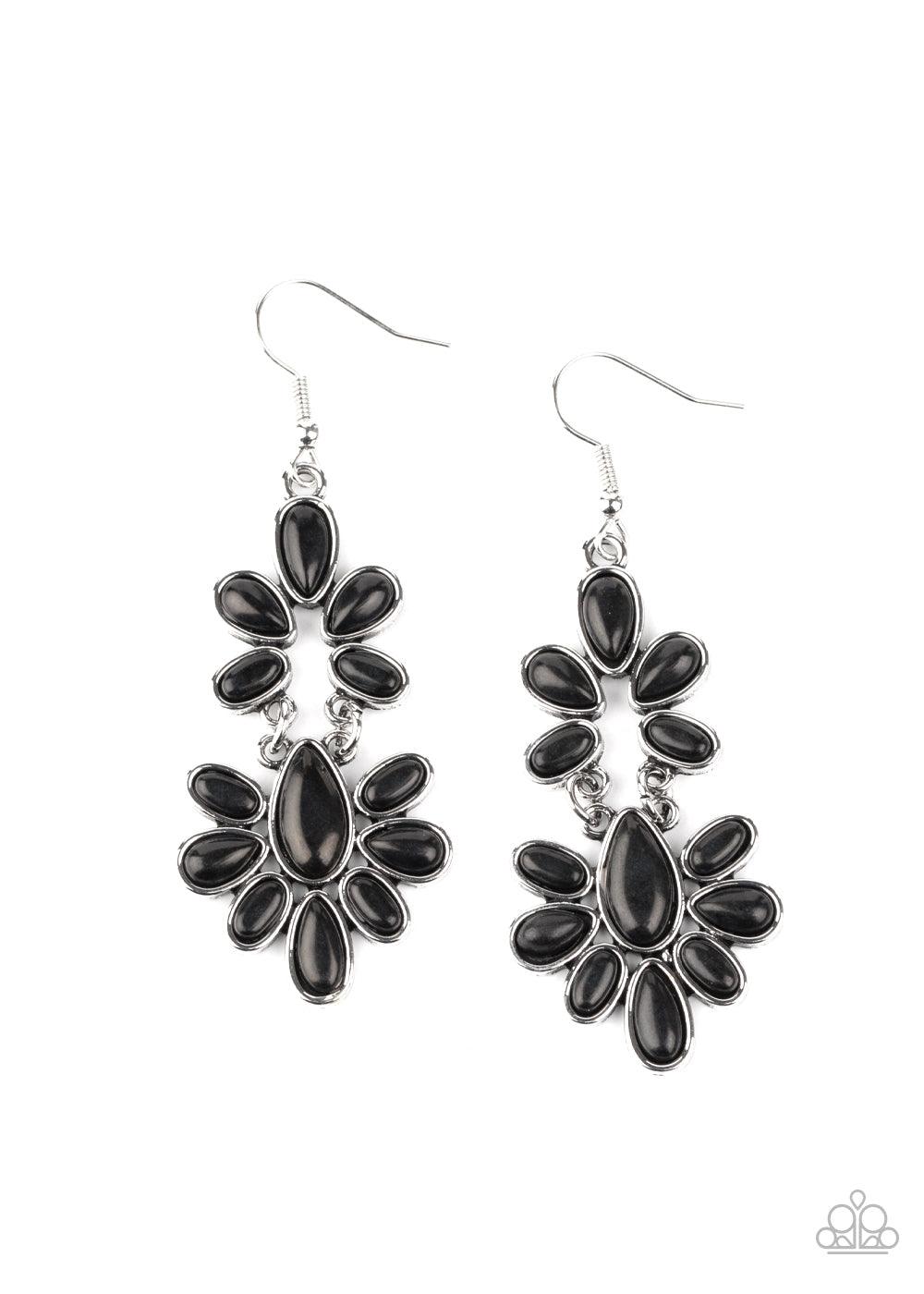 Paparazzi Accessories-Cactus Cruise - Black Earrings